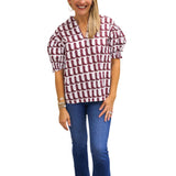 Maroon Boots Tunic Top