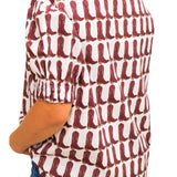 Maroon Boots Tunic Top
