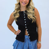 Tilly Vest, Black