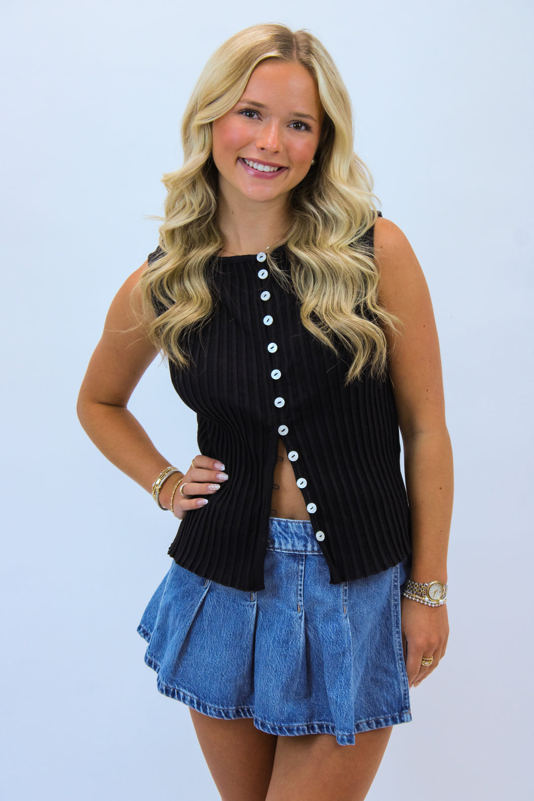 Tilly Vest, Black