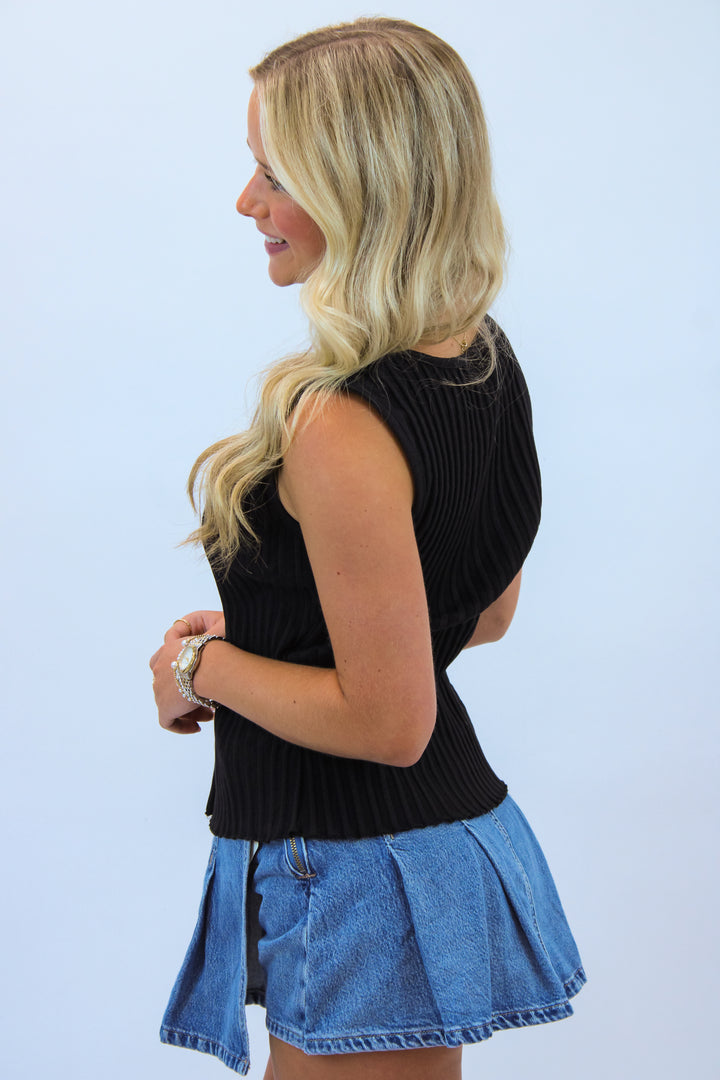 Tilly Vest, Black