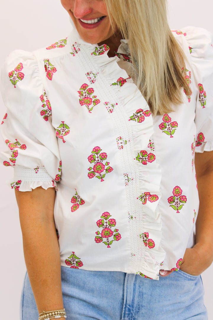 Blossom Breeze Top, Ivory