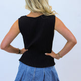 Tilly Vest, Black