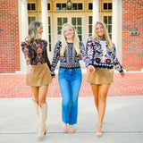 Flower Bloom Knit Cardigan, Black