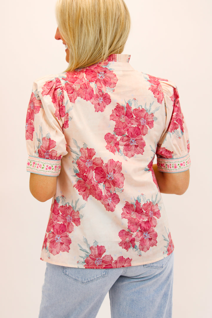 Beautiful Now Floral Top, Pink