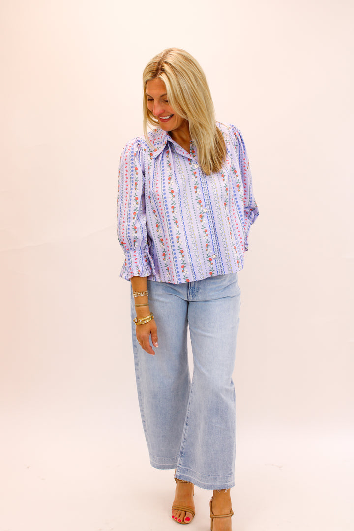Enchanted Vine Top, Periwinkle