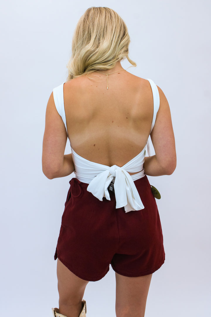 Simple Moments Bodysuit, White