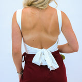 Simple Moments Bodysuit, White