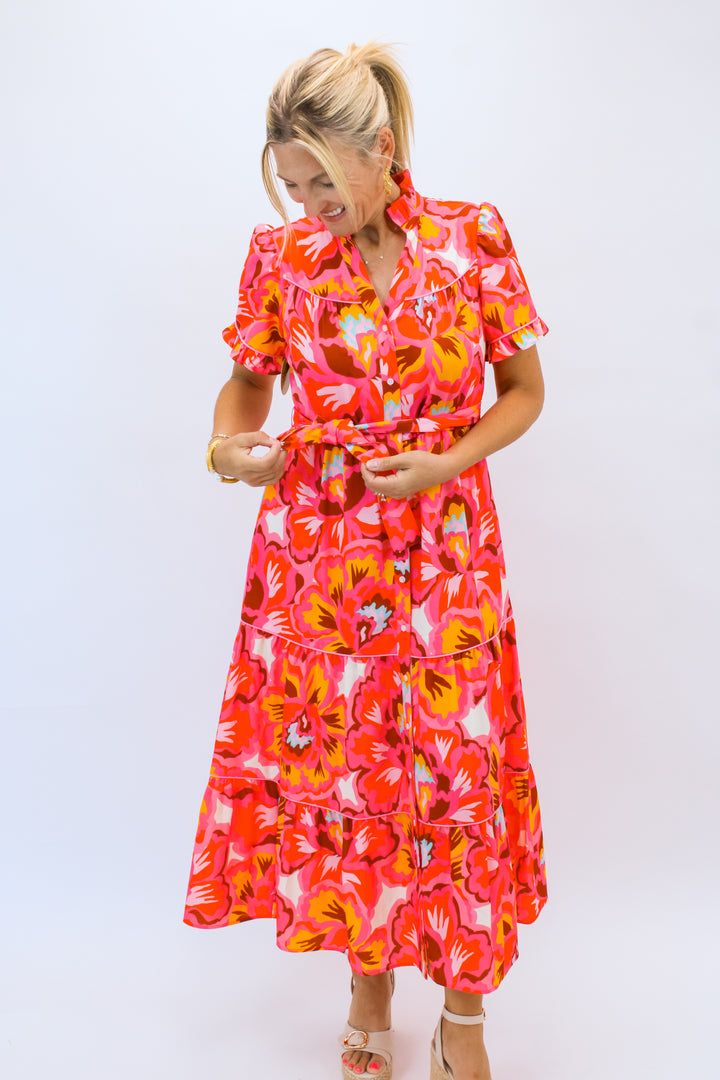 Hampton Dress, Paper Flower