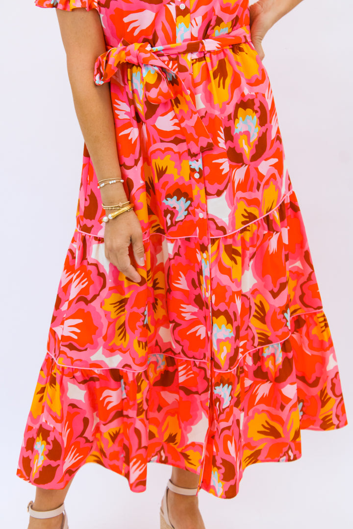 Hampton Dress, Paper Flower