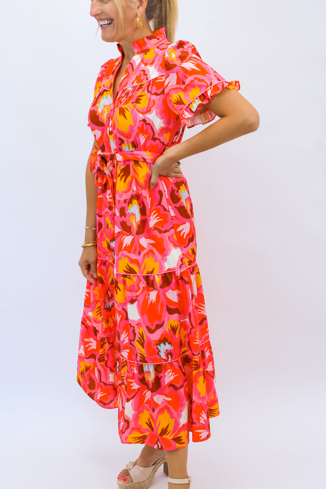 Hampton Dress, Paper Flower