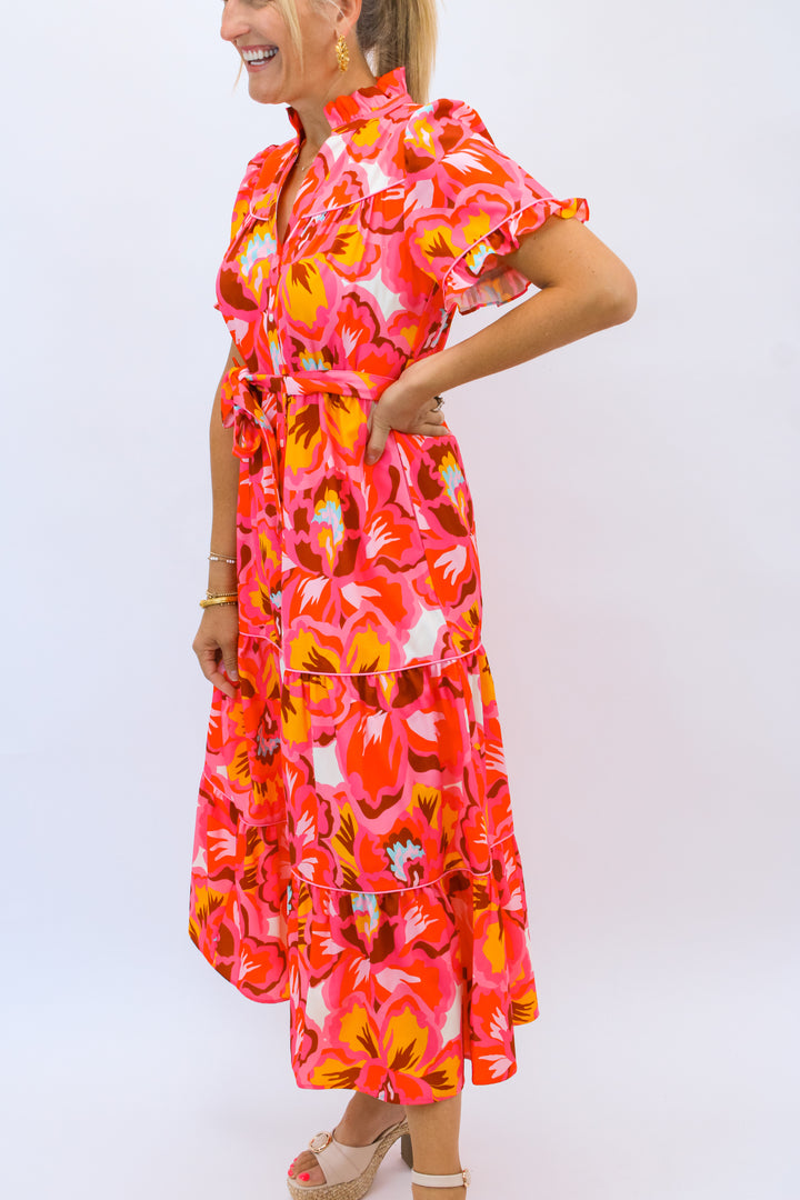 Hampton Dress, Paper Flower