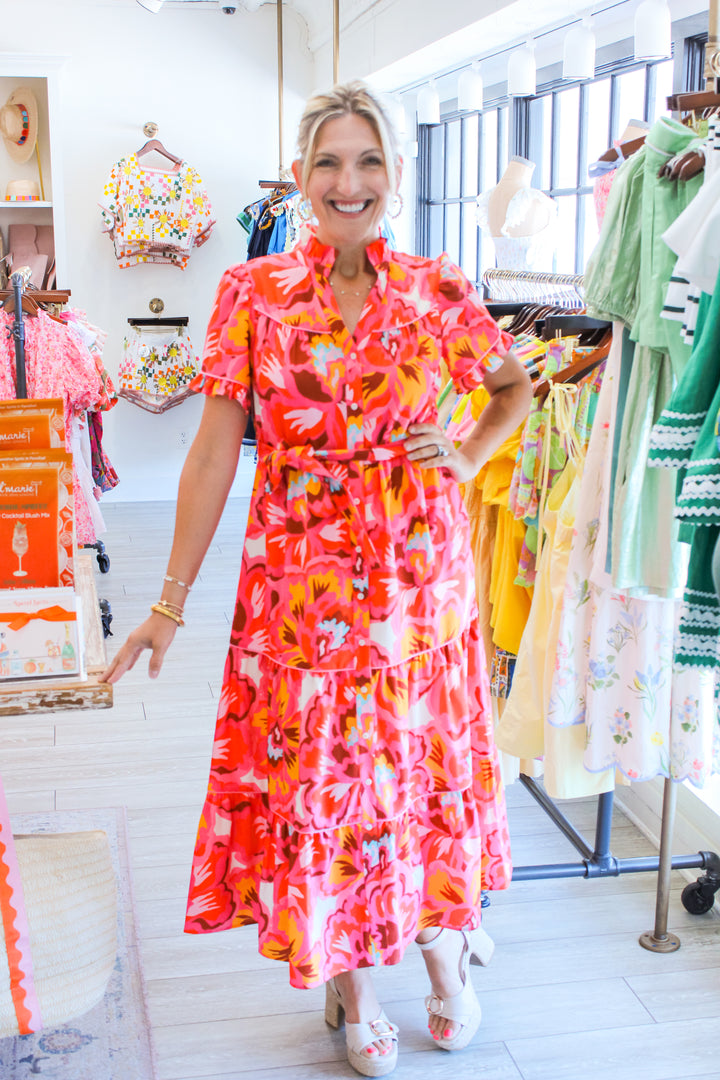 Hampton Dress, Paper Flower