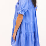 Sandy Shores Babydoll Dress, Cornflower Blue