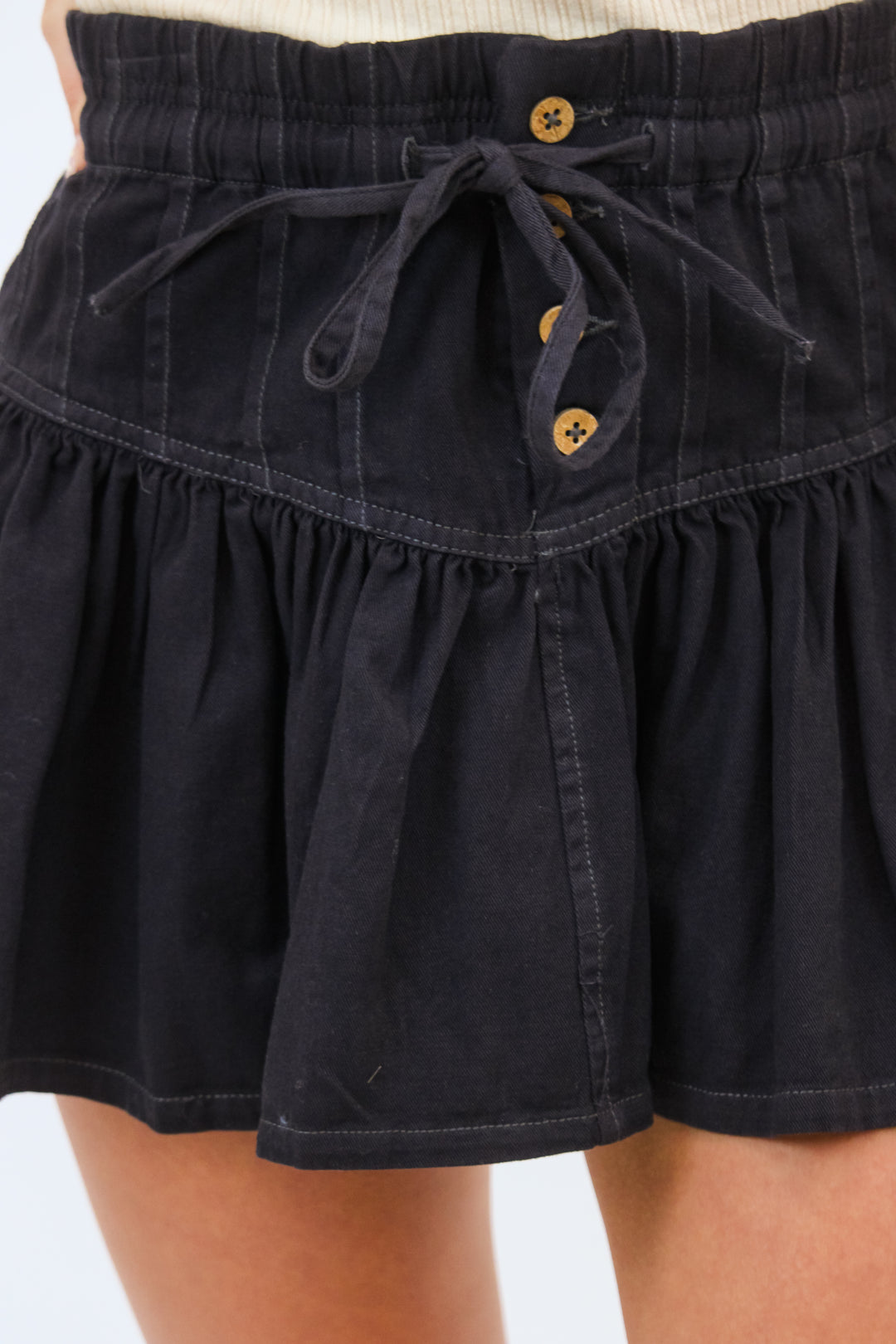 Roselle Denim Mini Skirt, Jet Set