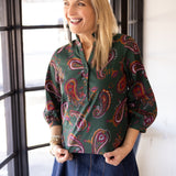 Daniella Top, Winter Paisley