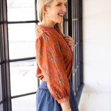 Maple Bloom Top, Brown