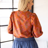 Maple Bloom Top, Brown