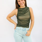 No Holding Back Top, Green
