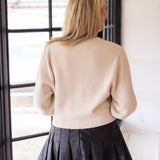 Carrara Solid Sweater, Ecru