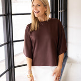 City Stroll Top, Brown