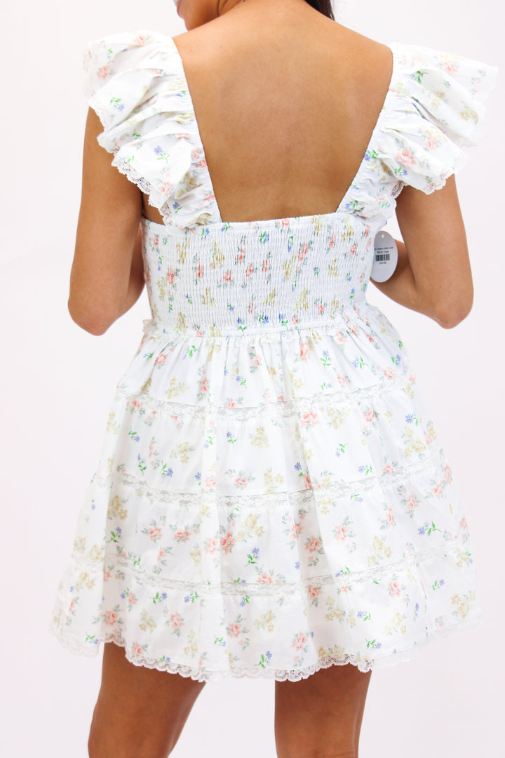 Petal Dreams Dress, White