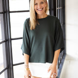 City Stroll Top, Dark Green