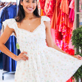 Petal Dreams Dress, White