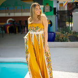 Hilo Stripes Sand Maxi Dress