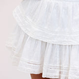 Natasha Heritage Mini Dress, White