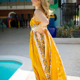 Hilo Stripes Sand Maxi Dress