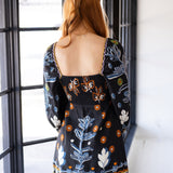 Oslo Dress, Holiday Garden Black