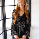 Athena Mini Dress, Black/Cream Combo