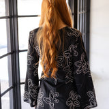 Athena Mini Dress, Black/Cream Combo