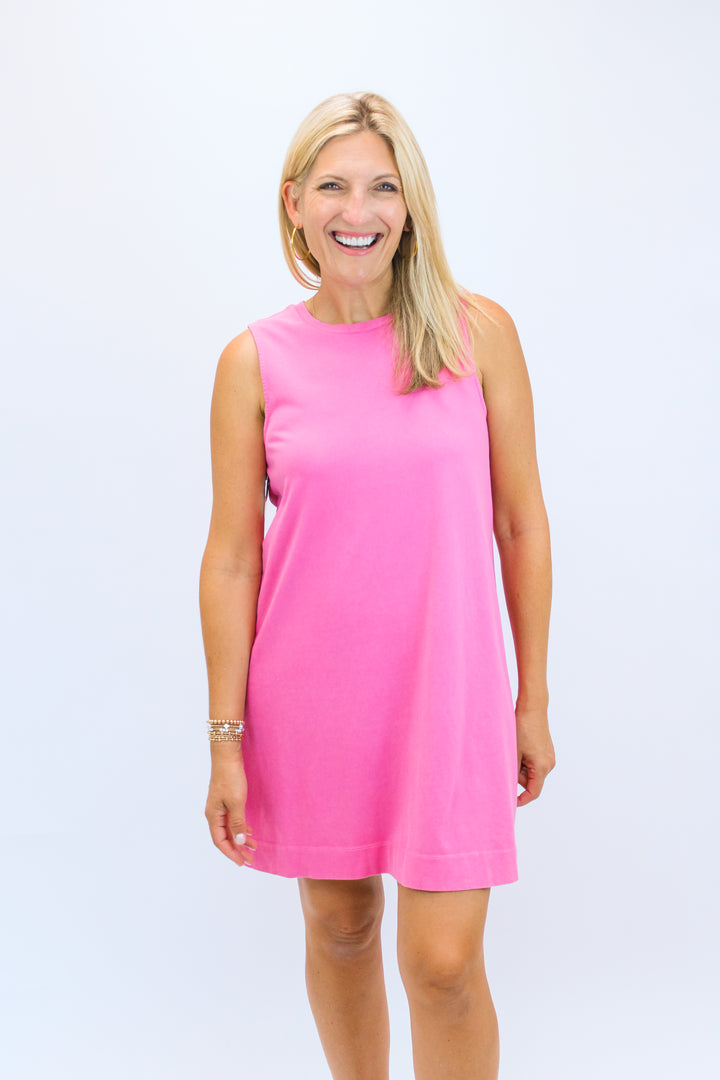 Sloane Mini Dress, Iris Pink