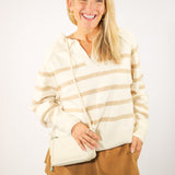 Cross Your Mind Sweater, Cream/Beige