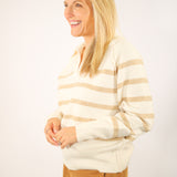 Cross Your Mind Sweater, Cream/Beige