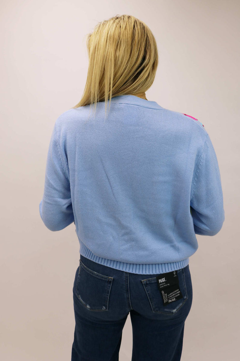 Nutcracker Cardigan, Powder Blue