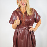 Pullover Dress, Bitter Chocolate