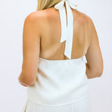 Willa Halter Top, Ivory