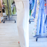 Bea Flowy Pant, Ivory