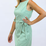 All She Wants Dress, Cream/Green