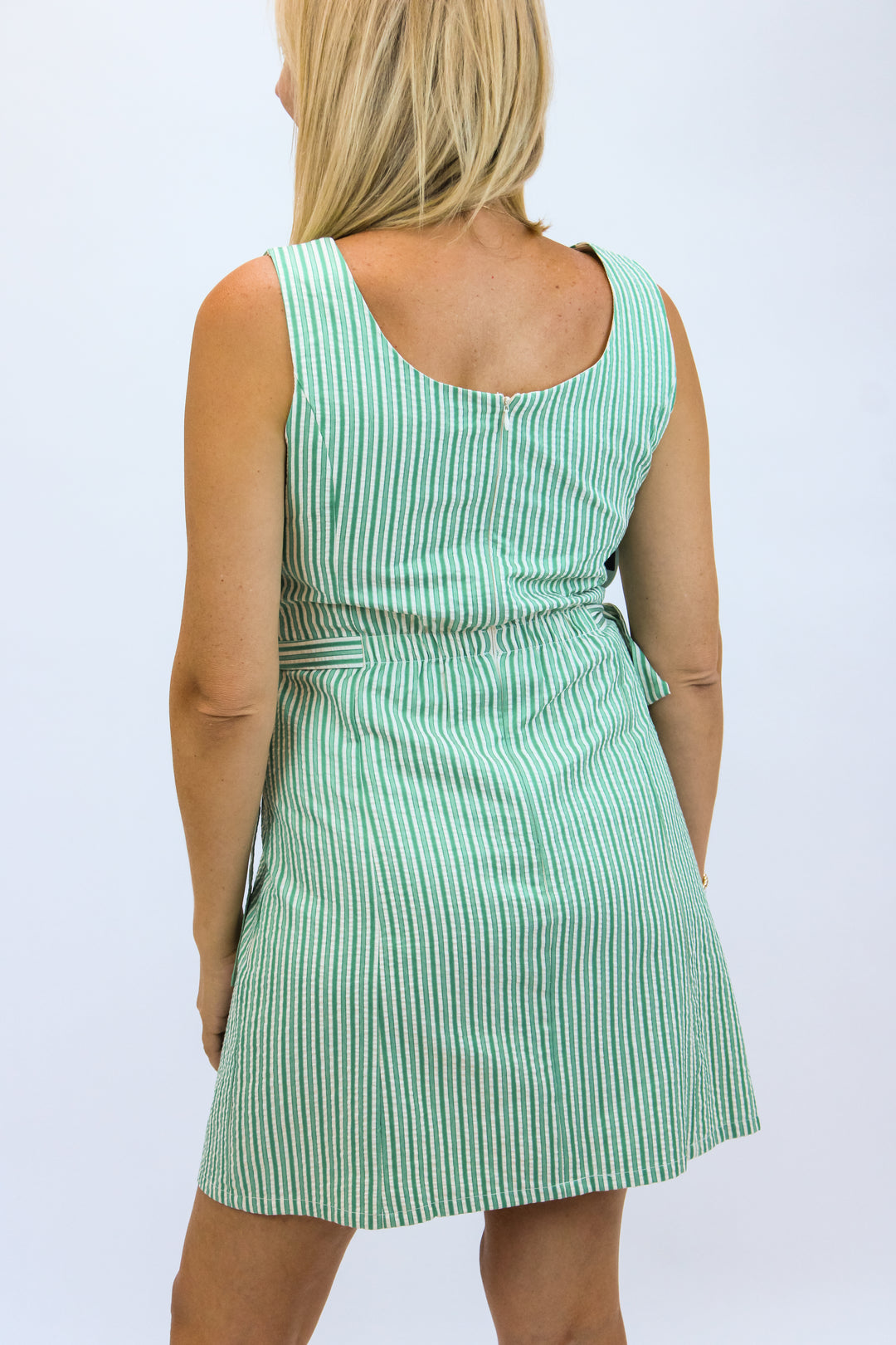All She Wants Dress, Cream/Green