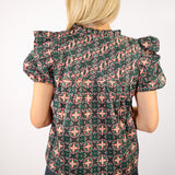 Nora Top, Floral Tile
