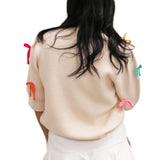 Sugar Rush Bow Sweater, Ivory