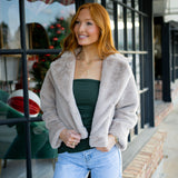 Soft Serve Fur Jacket, Mocha