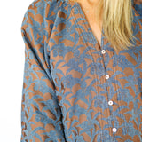 Boldo Blouse, Marron Glace