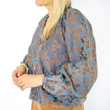 Boldo Blouse, Marron Glace