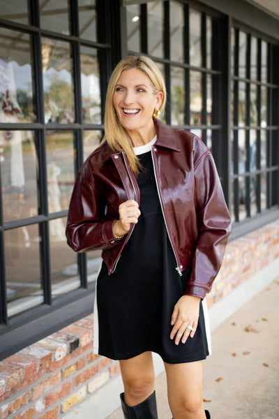 Beauvoir Bomber Jacket, Bordeaux