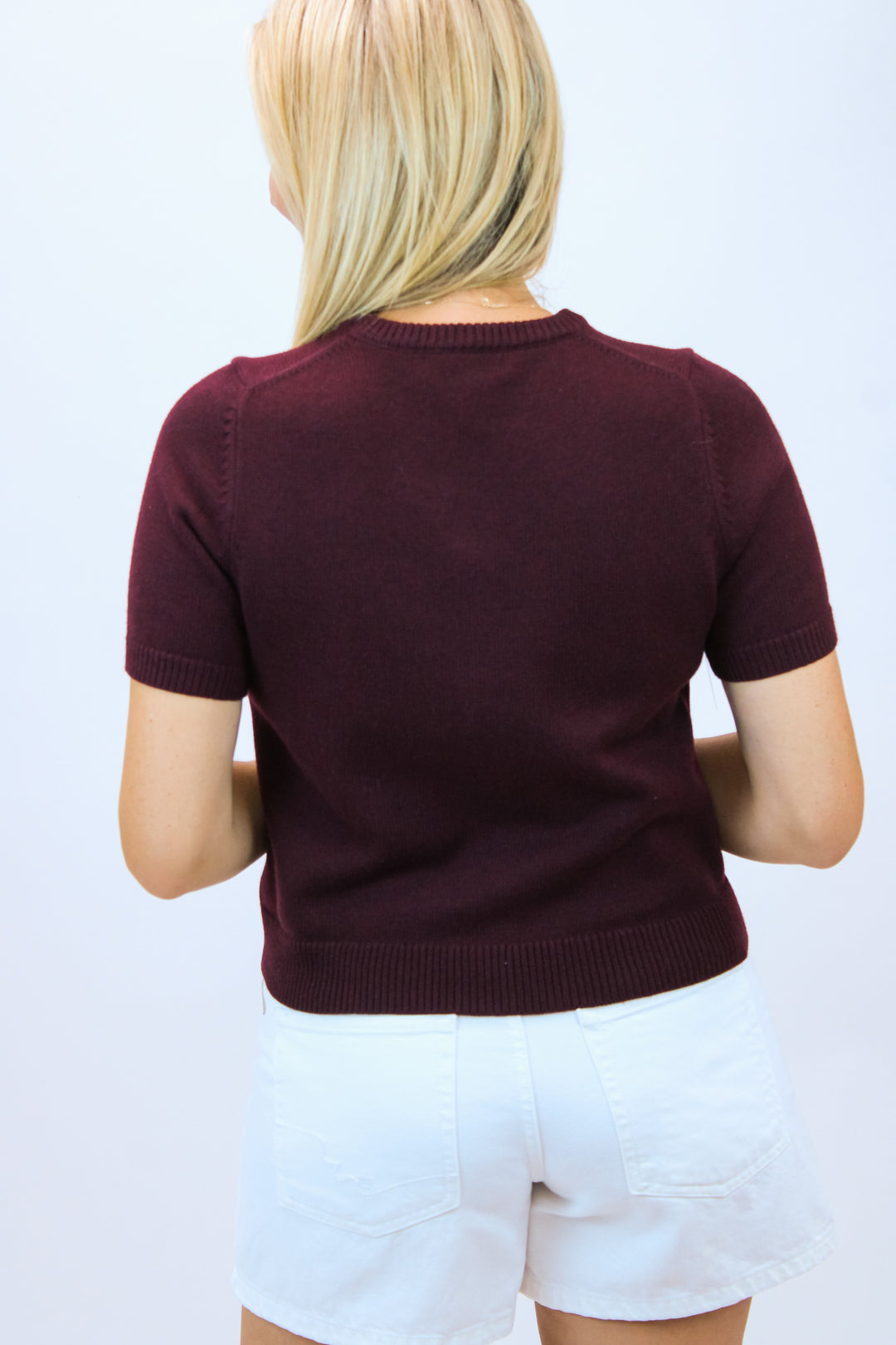 First Down Knit Sweater, Maroon